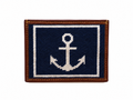 Anchor Needlepoint Card Wallet