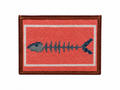 Bone Fish Needlepoint Card Wallet