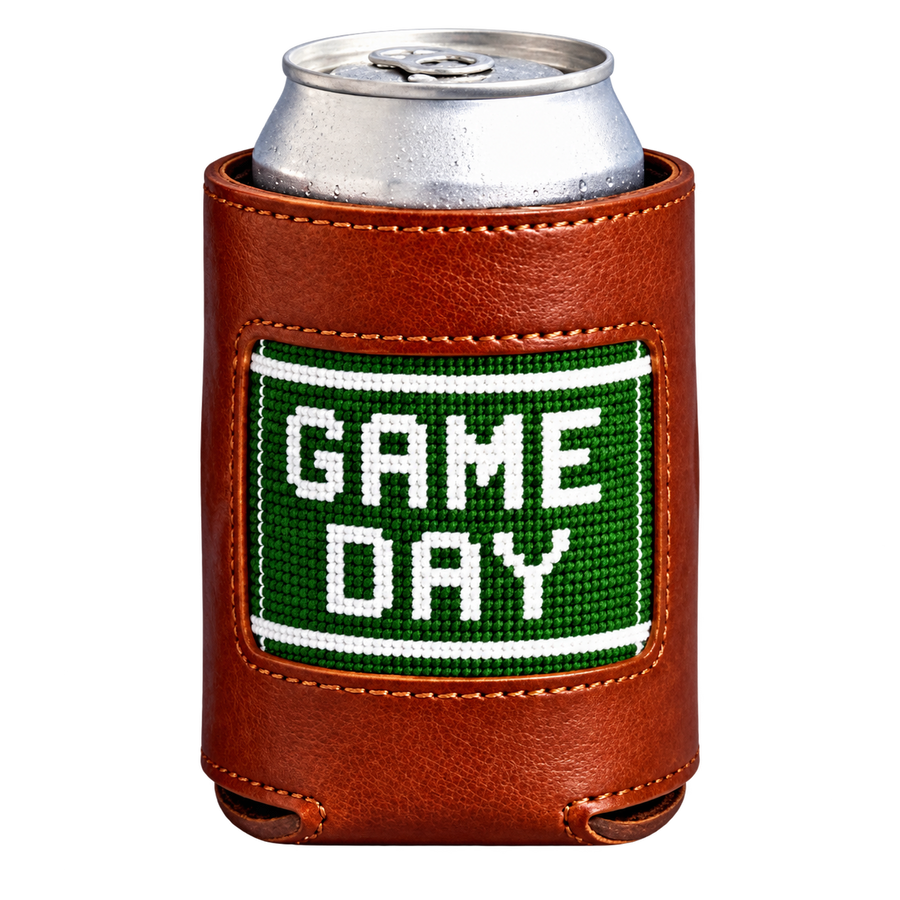 Game Day Needlepoint Can Cooler