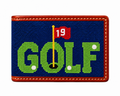 Golf Needlepoint Wallet