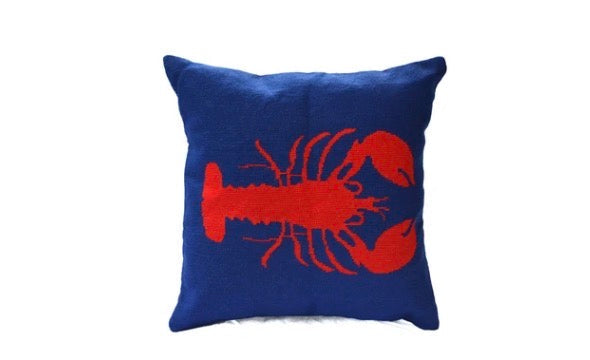 Lobster Needlepoint Pillow
