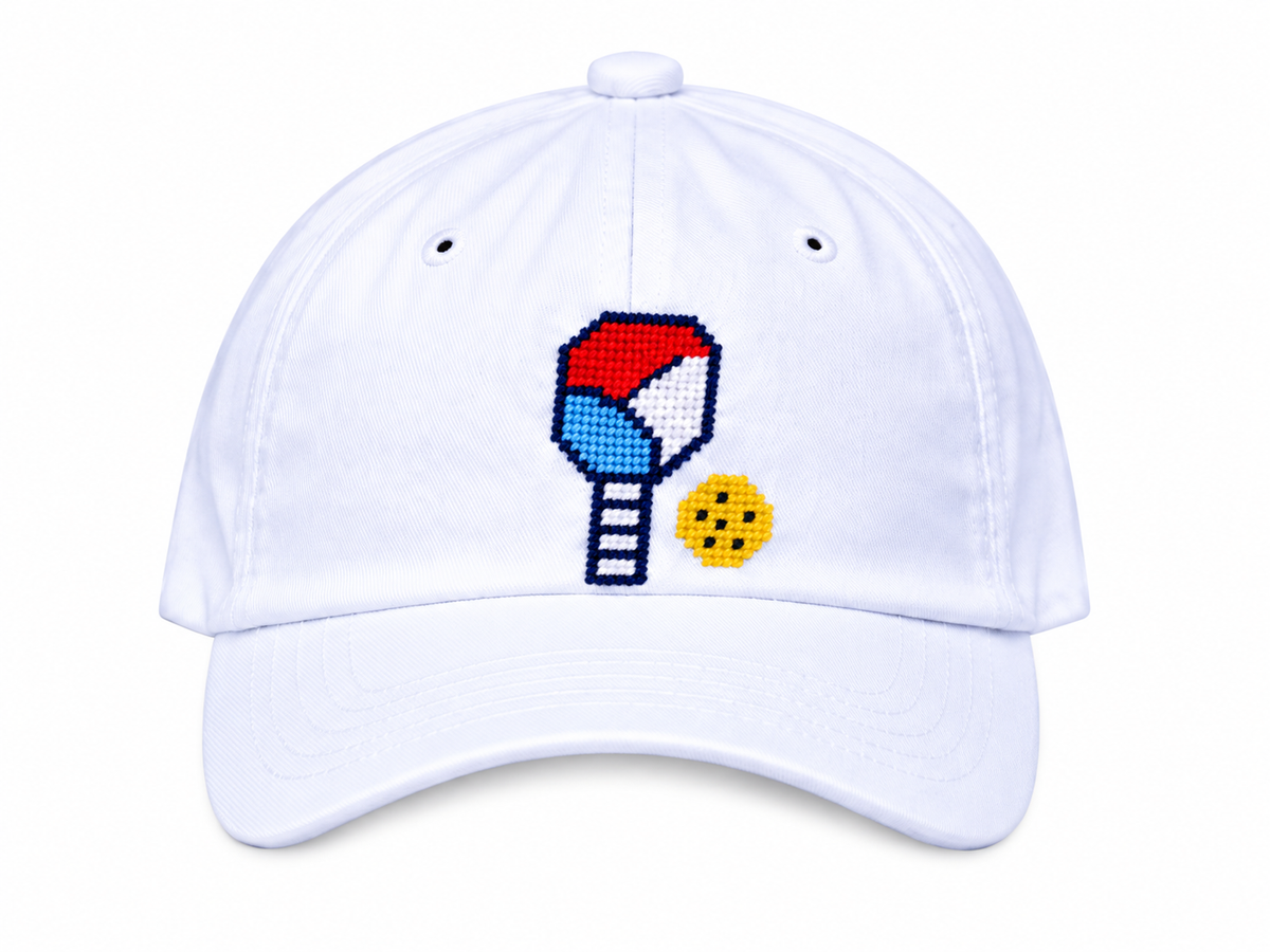 Pickleball Needlepoint Hat