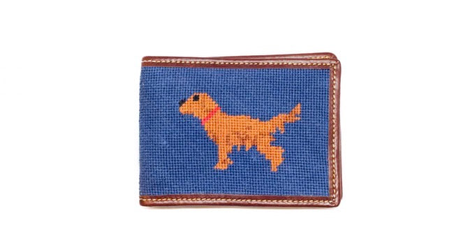Golden Retriever Needlepoint Wallet