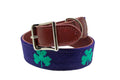 Shamrock Needlepoint Dog Collar